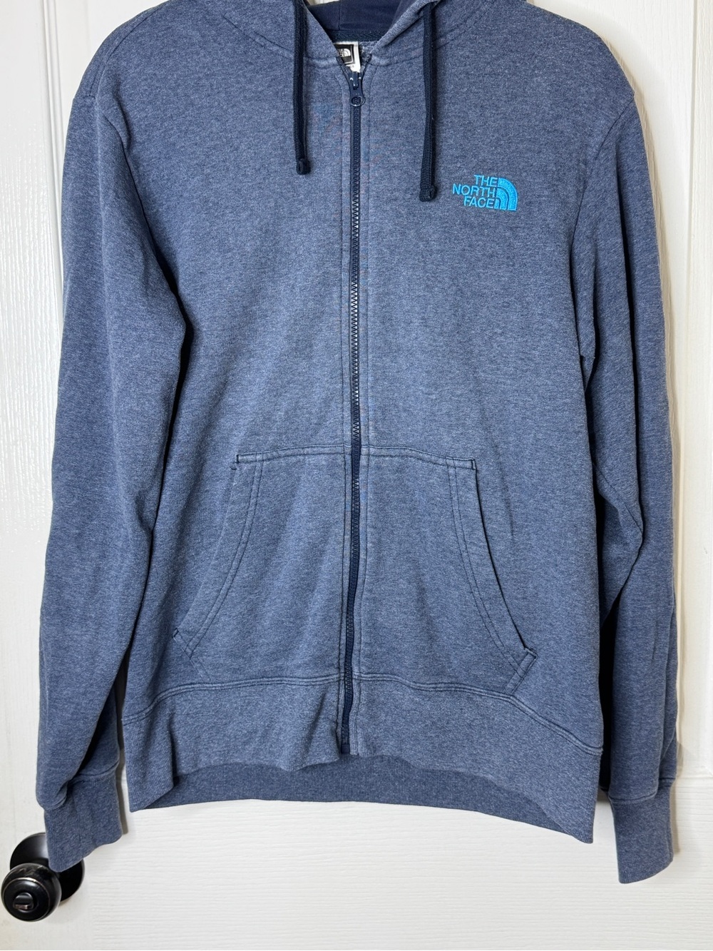 The North Face Men's Heather Navy Full-Zip Hoodie